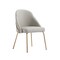 Manhattan Comfort Gracie Dining Chair in Stone and Gold - Set of 2 2-DC100-GST - alternate 7