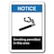 Signmission 10 in Height, Plastic, 10" x 7", ANSI-710WS Smoking Permitted In This ANSI-710WS Smoking Permitted In This - alternate 1