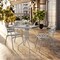 Flash Furniture Lila 23.5in Square Glass Top Metal Table with 2 Silver Aluminum Slat Stack Chairs TLH-0731SQ-017CSV2-GG - alternate 11
