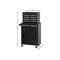 Homeroots Set of Two Black Multi-Tier Steel Rolling Cabinet With Lid, 2PK 714587 - alternate 4