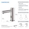 Kibi Circular Touchless Bathroom Faucet with Pop-Up Drain, Plug-In or Battery Powered C-KBF1029BN - alternate 6