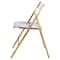 Leisuremod Menno Acrylic Folding Chair in Brushed Gold Finish with Stainless Steel Frame, Brushed Gold, 4PK MFBG15CL4 - alternate 3