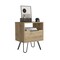 Homeroots 22" Beige Wood Nightstand 543641 - alternate 7