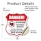 Signmission Pacemaker Wearers Shield Sign Danger! At, 12 Inch X 12 Inch, Vinyl Decal SHI-D-12-428 - alternate 3