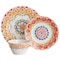 Laurie Gates California Designs Tamayo 12 Piece Melamine Dinnerware Set in Multi-Color 134297.12R - alternate 4