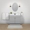 Zenith Zenna Home Cool Gray 36'' Wx35'' Hx18''D Shaker Vanity with Wht Cultured Marble Top SBC36GY - alternate 3