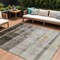 Homeroots 10' X 14' Brown Ombre Washable Non Skid Indoor Outdoor Area Rug 563636 - alternate 1