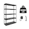 Shuntong Atlas 5-Tier 36 in.W x 18 in.D x 72 in.H Heavy Duty Storage Shelving Load 4000 Lbs, Laminated Board, Dark Grey ATB-D36-18-72-5B - alternate 1