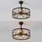 Jonathan Y Celeste 21.6" 6-Light Industrial Farmhouse 6-Speed Metal Mobile-App/Remote-Controlled Caged LED Ceil JYL9732B - alternate 6