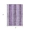 Homeroots 8' X 10' Purple And Lilac Striped Washable Indoor Outdoor Area Rug 617845 - alternate 7