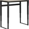Homeroots Adjustable Taupe and Black Wood and Metal Sled Computer Desk 490016 - alternate 6