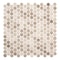 Andova Tiles Pixie Char Grey 3/4-in. Penny Round Fabric Look Matte Glass Wall & Floor Mosaic Tile ANDPIX226 - alternate 4