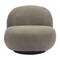Homeroots 30" Khaki And Black Faux Shearling And Upholstered Slipper Chair 556452 - alternate 7