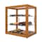 Koolmore 20 In. Artisan Wooden Bakery Square Display case, 2.5 cu ft, light wood color 3 Tiers KM-BDW-20L - alternate 8