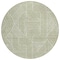 Homeroots 8' Artichoke Green And Ivory Round Abstract Washable Indoor Outdoor Area Rug 594895 - alternate 6
