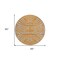 Homeroots 8' Copper And Gray Round Animal Print Washable Indoor Outdoor Area Rug 600686 - alternate 7