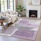 Homeroots 9' X 12' Purple And Gray Abstract Washable Indoor Outdoor Area Rug 632183 - alternate 3