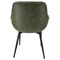 Leisuremod Markley Modern Leather Dining Arm Chair with Metal Legs, Olive Green, 2PK EC26G2 - alternate 6