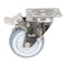 Vestil Thermoplastic Rubber Swivel With Total Brake Caster 4 In. Diameter x 1 In. Width 450 lb Gray CST-E-SS-4X1TPR-SWTB - alternate 4