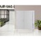 Vdomdoors Front Exterior Prehung Metal-Plastic Double Doors / MANUX 8111 White Silk / Sidelite Exterior Windo MANUX8111DEXD-WS-RH-W72+12xH80 - alternate 3