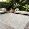 Homeroots 9' X 12' Beige and Ivory Abstract Washable Non Skid Indoor Outdoor Area Rug 559233 - alternate 1