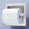 Gatco Pivoting Arm Recessed Toilet Paper Holder, Matte White 754 - alternate 4