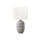 Monarch Specialties Lighting, 22"h, Table Lamp, Grey Ceramic, Ivory / Cream Shade, Contemporary, Modern I 9878 - alternate 1