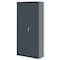 Sandusky Lee Shelving Storage Cabinet, 72 in H, 30 in W, 18 in D, Swing, Keyed, Dark Gray, 3 Shelves, 0 Drawers VF31301872-02 - alternate 5