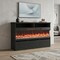 Homeroots 53in Black Wood Fireplace Entertainment Center With Fireplace 723793 - alternate 3