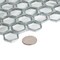 Apollo Tile Silver 10.8 in x 11.5 in Glass Glossy Floor and Wall Mosaic Tile 8.63 sqft/case, 10PK APLAHX8807A - alternate 5