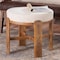 Baxton Studio Whitfield Round Fabric Ottoman Stool 270-14722-ZORO - alternate 6