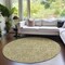 Homeroots 8' Gold And Taupe Round Southwestern Washable Indoor Outdoor Area Rug 587058 - alternate 6