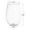 Smarty Had A Party 16 oz. Clear Elegant Stemless Disposable Plastic Wine Glasses (64 Glasses), 64PK 03716-CASE - alternate 7