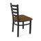 Holland Bar Stool Co 400 Jackie 18" Chair with Black Wrinkle Finish and Canter Thatch Seat 40018BW001 - alternate 4