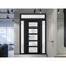 Vdomdoors Front Exterior Prehung FiberGlass Door Frosted Glass / Manux 8002 Matte Black / 2 Sidelight and Tra MANUX8002EXD-BLK-W12+30+12 x H80+14-LH - alternate 2