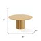 Homeroots 60" Brown Solid Wood Pedestal Base Round Top Dining Table 721005 - alternate 5