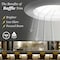 Nuwatt 4 Inch 2 Hour Baffle Trim Fire Rated Recessed Lighting Canless LED Lights 2700K-5000K, 900LM, 6PK NW-PB-DL-4-12W-5CT-FR-WH-6P - alternate 7