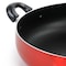 Better Chef 14 Inch Red Aluminum Deep Fryer Pan with Glass Lid DF1402R - alternate 4