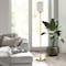 Homeroots 69" Brass Novelty Floor Lamp With White Frosted Glass Globe Shade 523507 - alternate 5