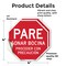 Signmission Pare Sonar Bocina Proceder Con Prec, 4 inch X 4 inch, Vinyl Decal, 2PK OC-D-2PACK-4-205 - alternate 2