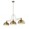 Z-Lite Melange 3 Light Chandelier, Heritage Brass & Heritage Brass 725-3HBR-D12HBR - alternate 4