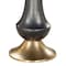 Homeroots 21" Black And Gold Aluminum Round Pedestal End Table 556526 - alternate 7