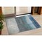 Homeroots 3' X 5' Blue And Gray Abstract Washable Indoor Outdoor Area Rug 632041 - alternate 1