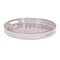 Homeroots 14" Cream And Gray Geometric Pad Print Round Serving Tray With Handles 634499 - alternate 7