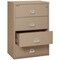 Fireking 4 Drawer, 1 Hr Fire & Impact Rated, 38" Wide Lateral Taupe 4-3822-CTA - alternate 2