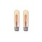 Bulbrite 25W Equivalent Amber Light T9 Dimmable LED Filament Light Bulb, 2PK 861359 - alternate 1