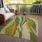 Homeroots 5' X 8' Green Beige And Copper Abstract Washable Indoor Outdoor Area Rug 600967 - alternate 6