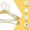 Lifemaster Heavy Duty Plastic Clothes Hangers, Non-Slip, Space-Saving, Holds 5 lbs, Yellow, 5PK LMPLCYLW5 - alternate 3