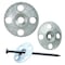 Trufast 1.25 in Grip-Plate Flat Metal Washer Silver Galvanized Steel for Lath Plaster Stucco Repair, 1000PK GPPW-L-1250 - alternate 1
