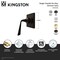 Kingston Brass Single-Handle Six-Way Diverter Valve with Square Trim Kit, Polished Brass KS4042ZL - alternate 2